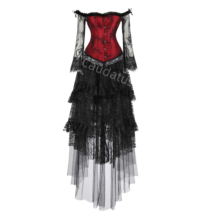Women'S Green Formal Wear - Robe Corset grande taille, ensemble jupe