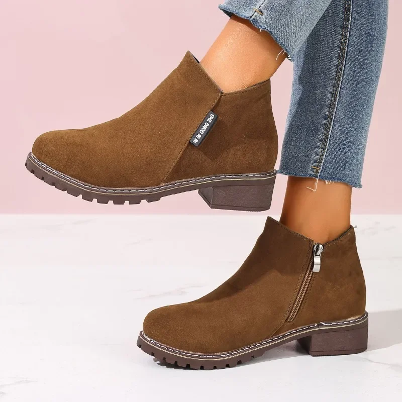 Formal Women'S Wear - Bottines pour femmes, automne-hiver, fermeture éclair