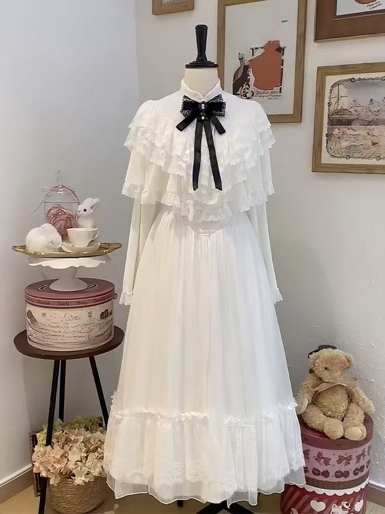 Formal Women'S Wear - Robe japonaise en dentelle à manches