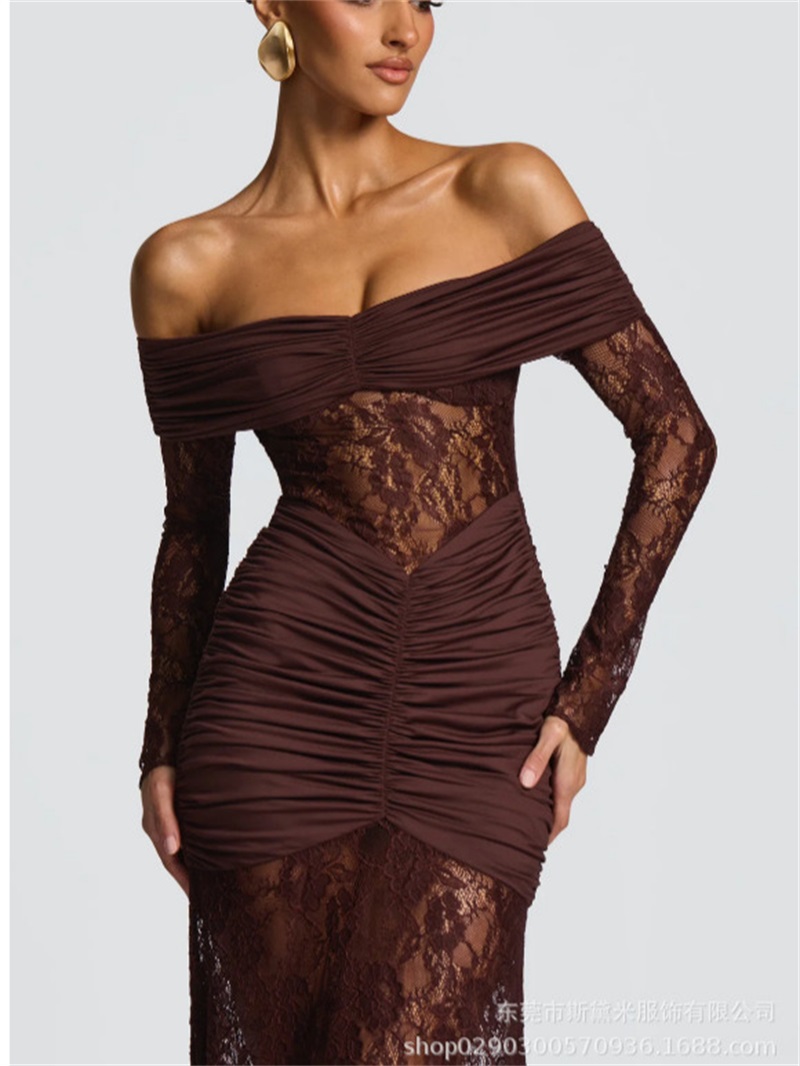 Women'S Holiday Formal Wear - Sexy dentelle sirène femmes Robe de