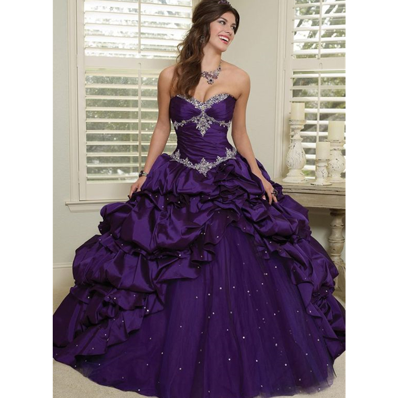 Women'S Gothic Formal Wear - Robe de mariée gothique violette avec