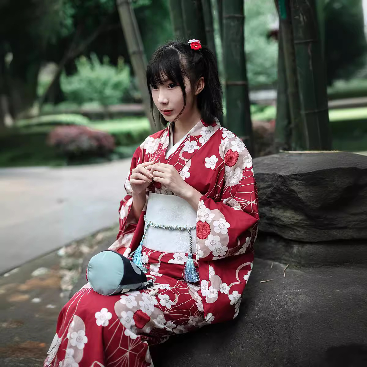 Women'S Formal Traditional Wear - Kimono Yukata Japonais Rouge pour Femme,