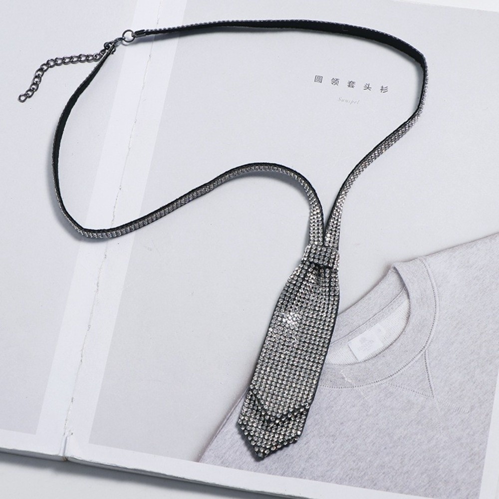 Women'S Formal Wear Accessories - Cravate ajustable brillante ornée de strass,