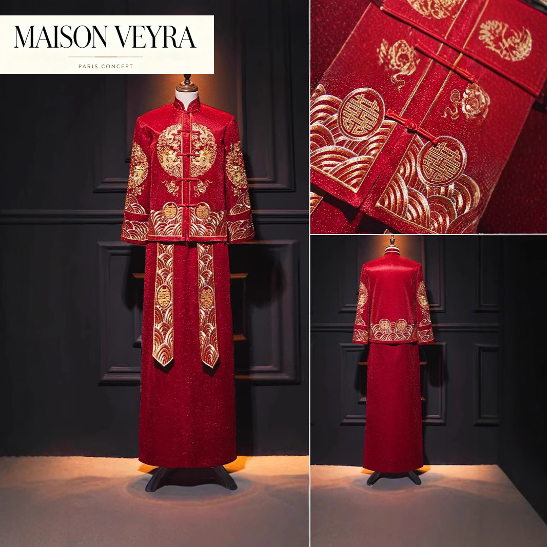 Women'S Formal Traditional Wear - Costume de Mariage Chinois pour Homme,