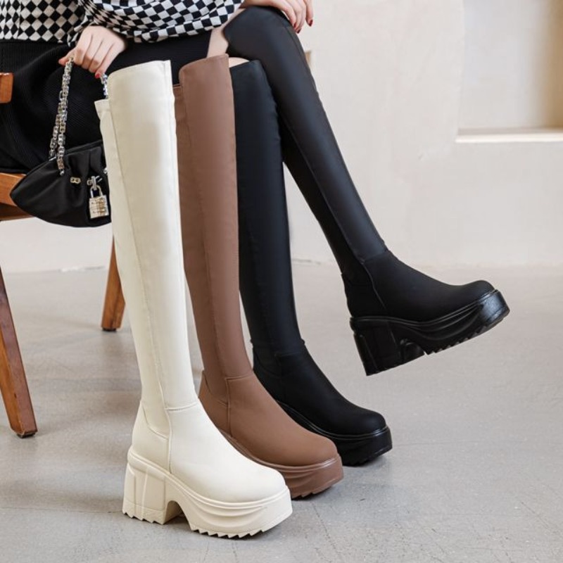 Bottes à talons larges et seme - Formal Women'S Wear avis et prix