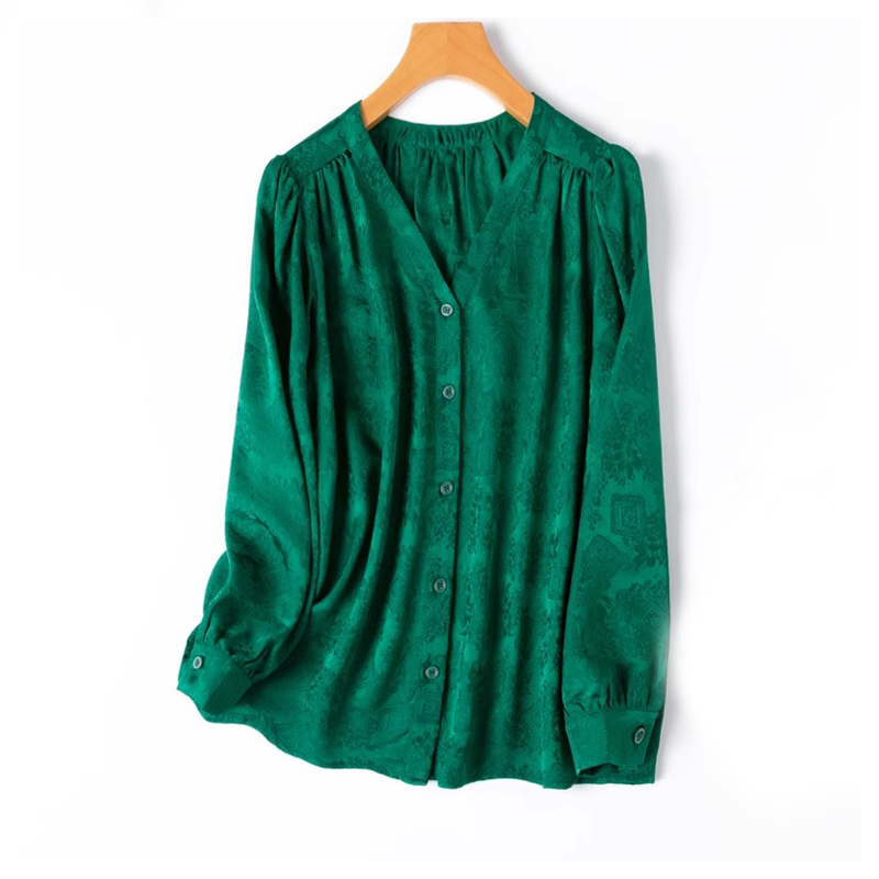 Chemisier Femme Rétro Printemp - Silk Blouse Button avis et prix