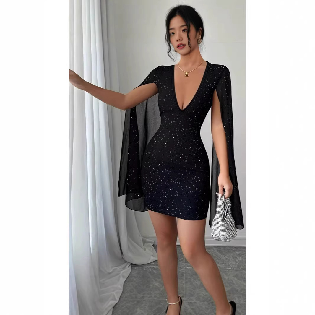 Robe midi moulante à col en V  - Formal Women'S Wear avis et prix