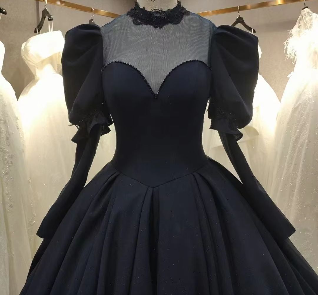 Robe de mariée gothique noire, - Women'S Gothic Formal Wear avis et prix