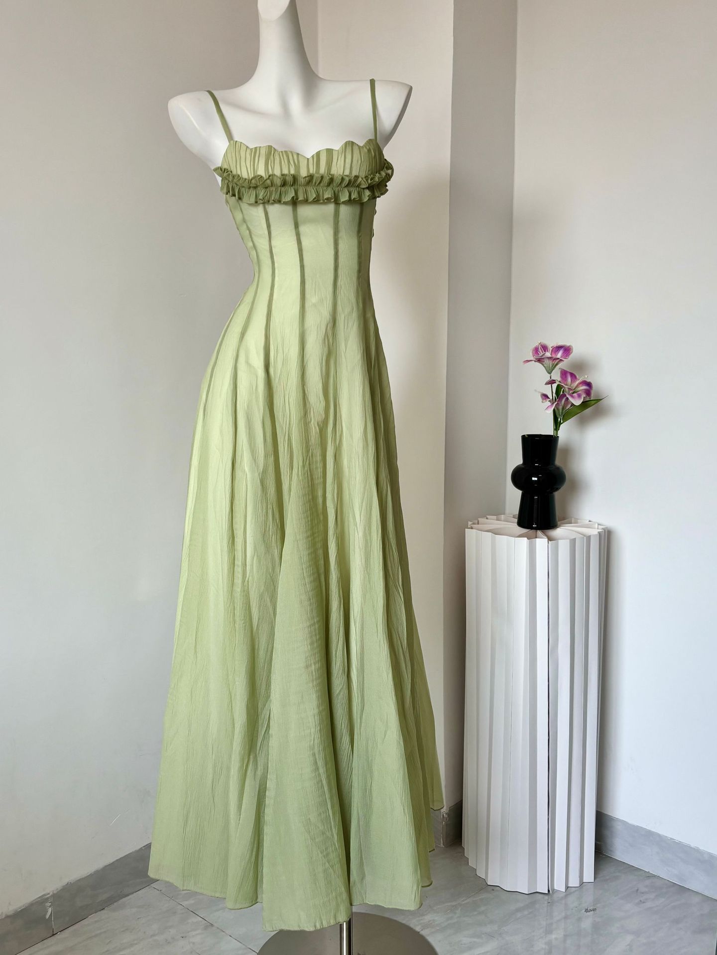 Robe longue verte vintage styl - Women'S Green Formal Wear avis et prix