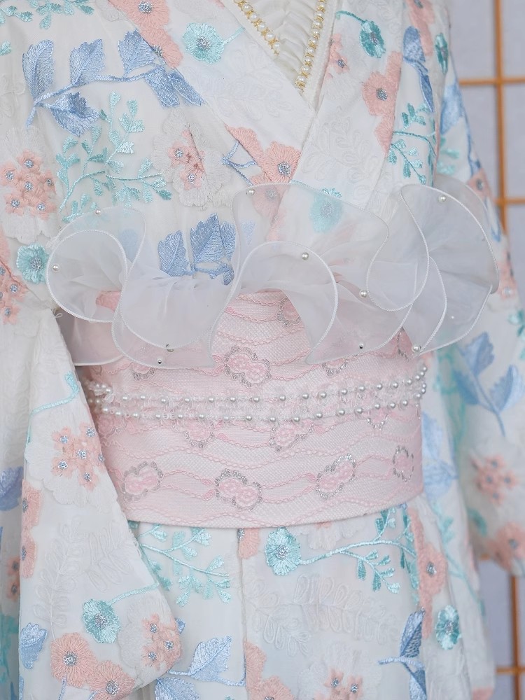 Sous-vêtement Kimono garnis de - Women'S Formal Traditional Wear avis et prix