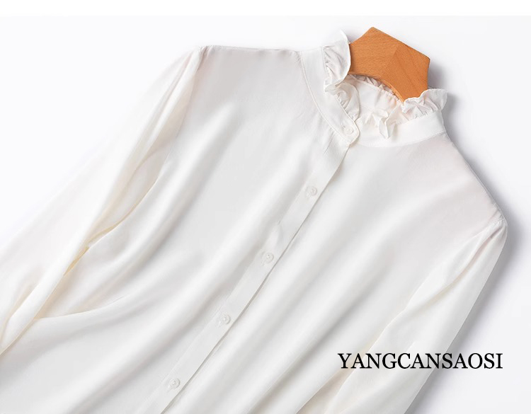 2025 mode féminine nouveau 100 - Silk Blouse Button avis et prix