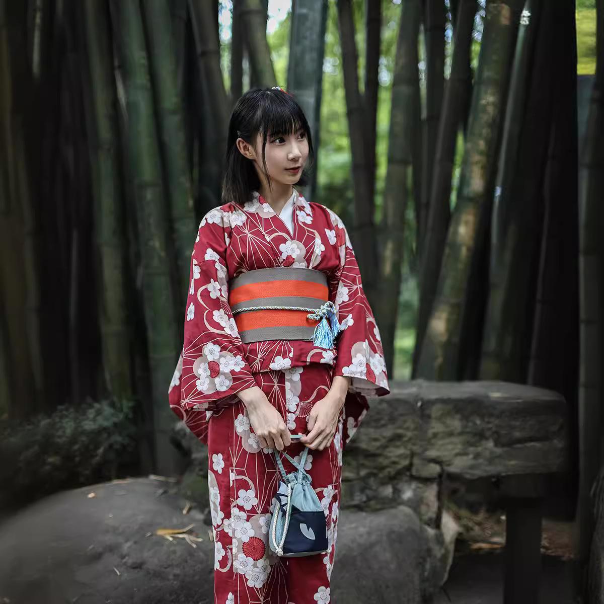 Kimono Yukata Japonais Rouge p - Women'S Formal Traditional Wear avis et prix