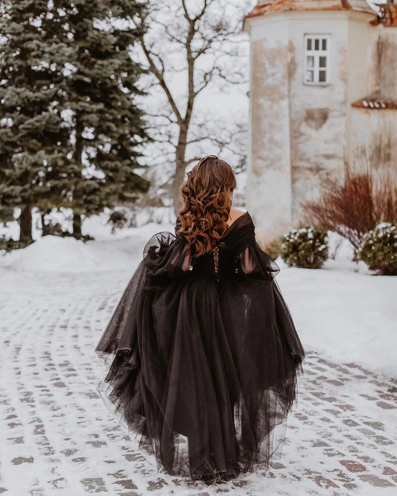 Robe de Mariée Gothique Noire  - Women'S Gothic Formal Wear avis et prix