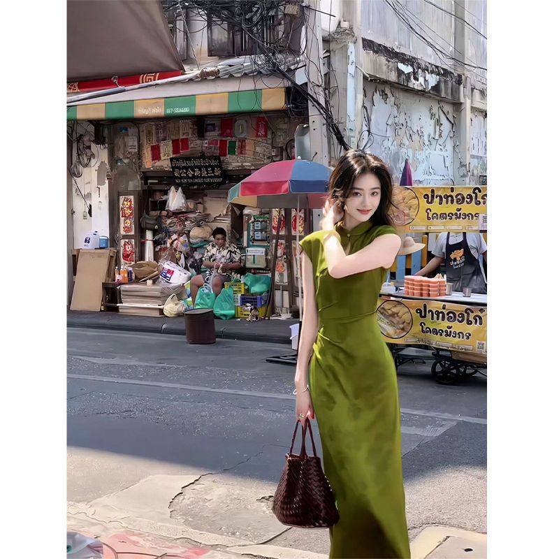 Robe longue de soirée élégante - Women'S Green Formal Wear avis et prix