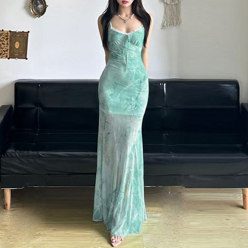 Robe longue de plage d'été pou - Women'S Green Formal Wear avis et prix