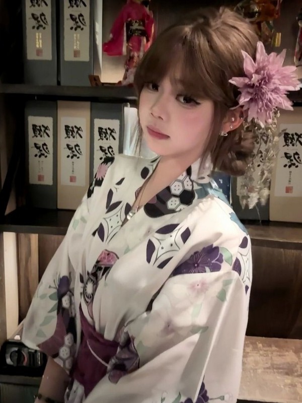 Kimono traditionnel violet pou - Women'S Formal Traditional Wear avis et prix