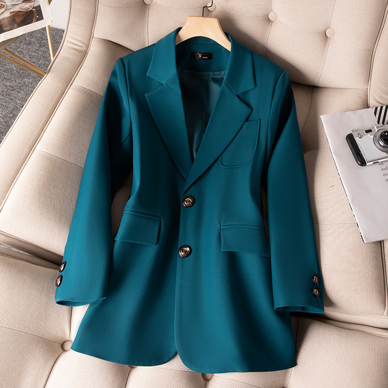 Veste à boutonnage simple à ma - Women'S Green Formal Wear avis et prix